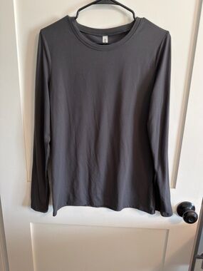 Zenana Outfitters Women's Long Sleeve Crew - Charcoal